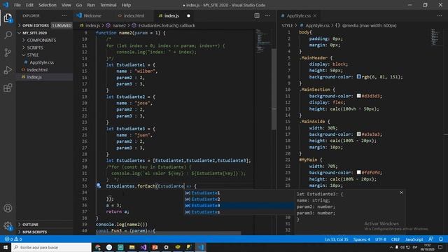 APLICACIONES WEB - INTRODUCION A JS FOREACH CYCLE - P9 смотреть онлайн