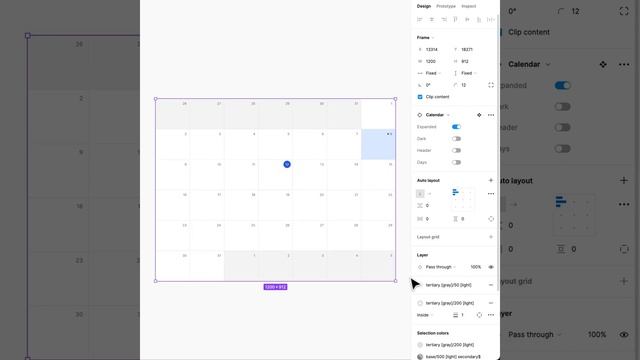 Responsive calendar designed with Figma+Frames X смотреть онлайн