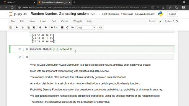 Numpy Complete Tutorial | Generating random number, float, array, Random Distribution | Part 3 смотреть онлайн
