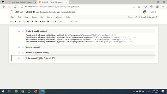 Convert Text To Speech "FREE" | Explained For Beginners | Pyttsx3 | Python смотреть онлайн
