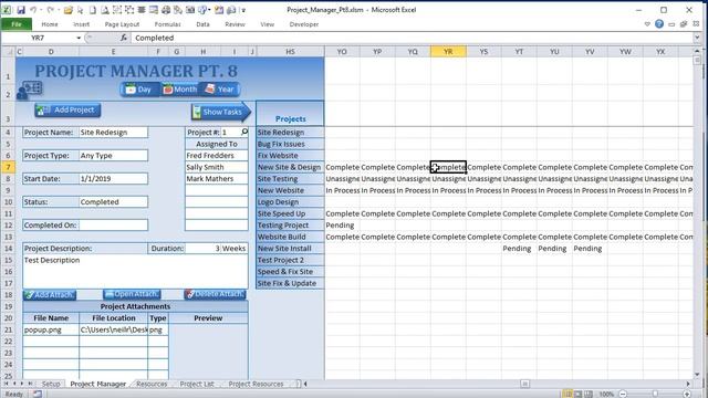 Learn How To Create An Amazing Single Click Year View Today [Excel Project Manager Pt 8 смотреть онлайн