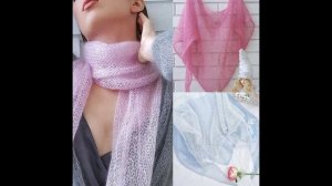 РОСКОШНЫЙ БАКТУС ИЗ КИД МОХЕРА НА ШЁЛКЕ МК по вязанию платка из Drops Kid Silk / Вязание спицами