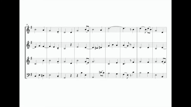 Amazing Grace - arr. for horn quartet | score video смотреть онлайн