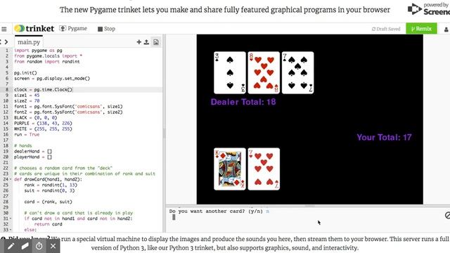 The New Pygame Trinket convert video online com 1 смотреть онлайн