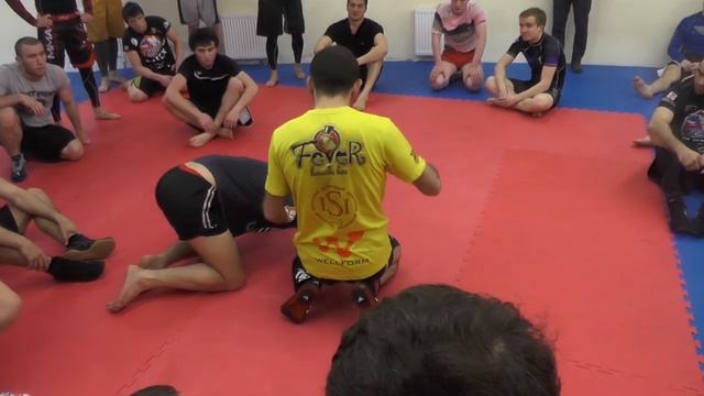 Выход на удушающий прием в бою по правилам MMA. Мастер класс Михаила Малютина смотреть онлайн