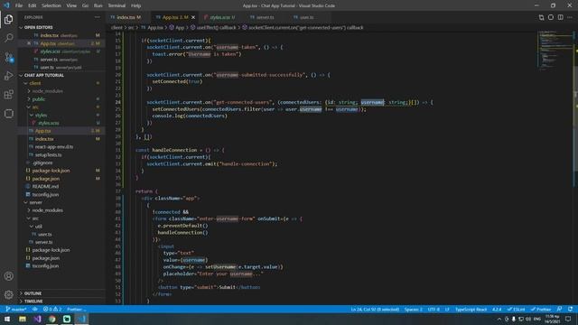 Chat Application Tutorial With Socket.IO & React смотреть онлайн
