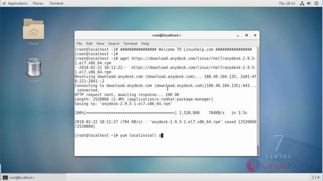 How To Install AnyDesk on CentOS 7 смотреть онлайн