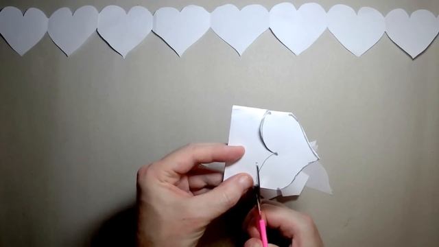 How to make a garland heart of A4 paper? смотреть онлайн