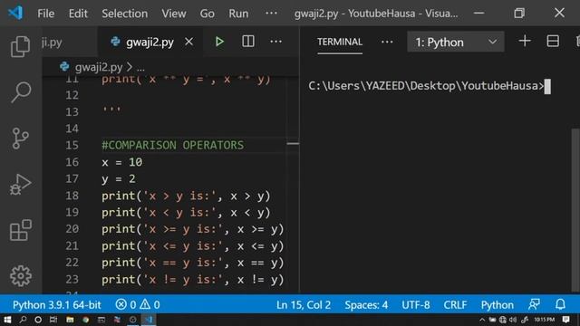 #7. Python Operators | koyon programming da hausa| Ire iren Operators смотреть онлайн