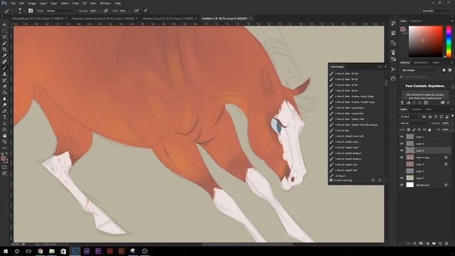 Daily Horse Drawings 067: QUARTER HORSE (speed paint) смотреть онлайн