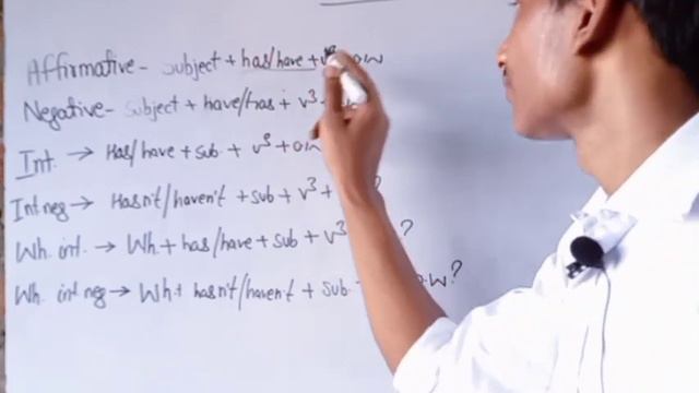 Present perfect tense with example and basic and advanced structure ;Use of have/has+verb participl смотреть онлайн