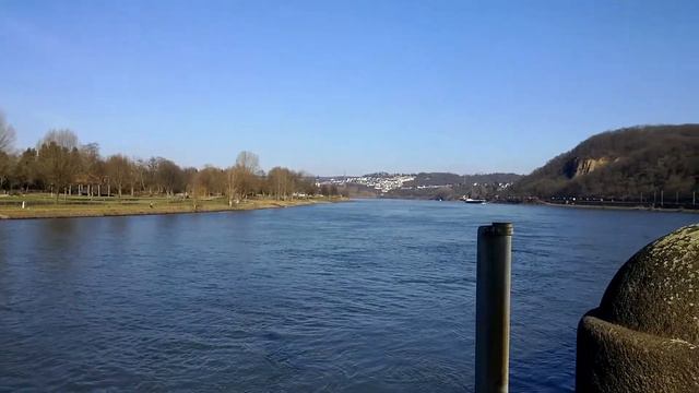 Coblenza: unión de los ríos Mosela y Rin/Кобленц: слияние реки Рейн и Мозель/Koblenz:die Mündung смотреть онлайн