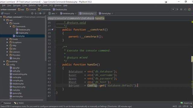 Criando comandos no Artisan смотреть онлайн