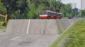 Тачки против недостроенной дороги #2 – BeamNG.Drive