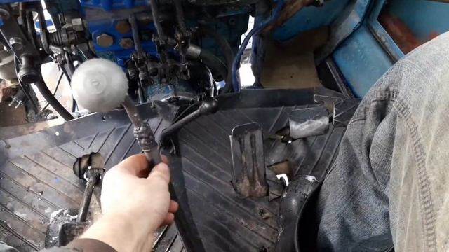 Самодельный рычага ВОМ на МТЗ 82 малая кабина.