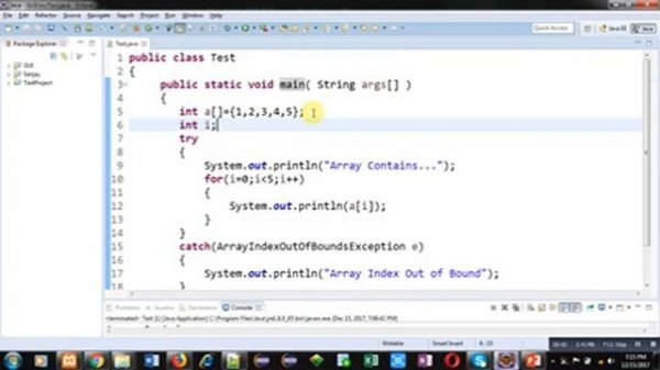 38 Java | How to handle array index out of bounds exception using try and catch | by Sanjay Gupta