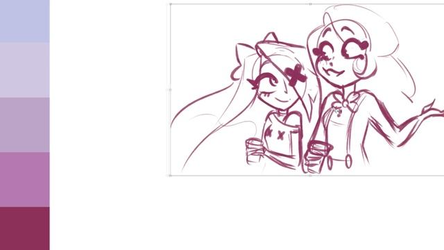 ?☕ Watch Me DRAW a Sketch of Vaggie & Charlie From Hazbin Hotel // #speedpaint #hazbinhotel ?? (13+ смотреть онлайн