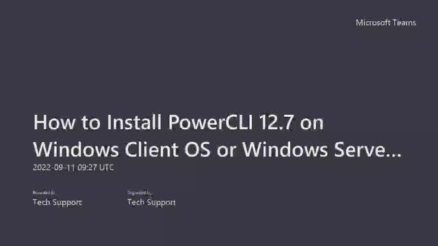 How To Install VMware PowerCLI 12.7 On Windows Client OS Or Windows Server OS? || PowerShell