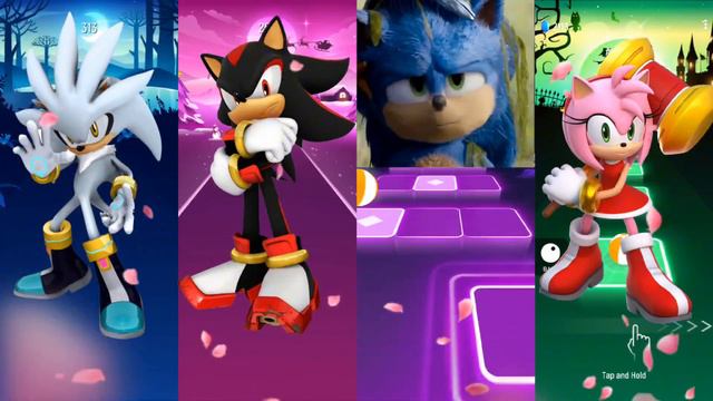 Silver vs Shadow vs Sonic vs Amy Rose смотреть онлайн