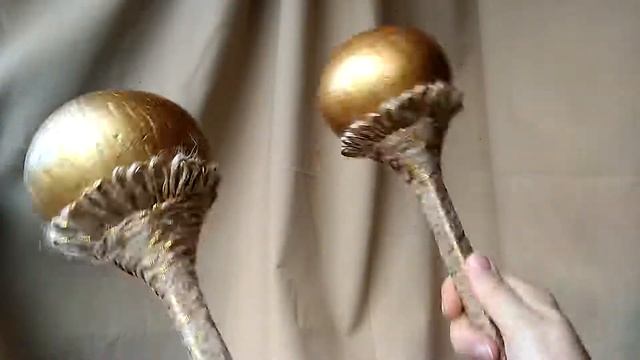 Золотые маракасы антик ручная работа