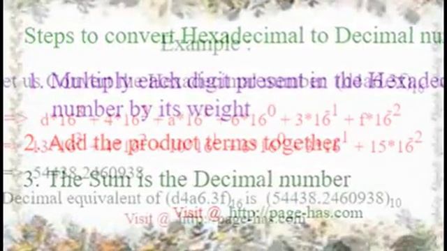 Hexadecimal to Decimal Converter смотреть онлайн