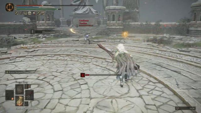 Elden Ring pvp: I landed the Serpent-Hunter weapon art in the arena смотреть онлайн