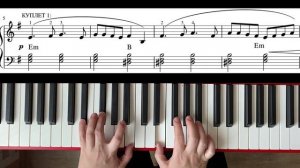 ПЕСНЯ КАТЮША как играть на пианино