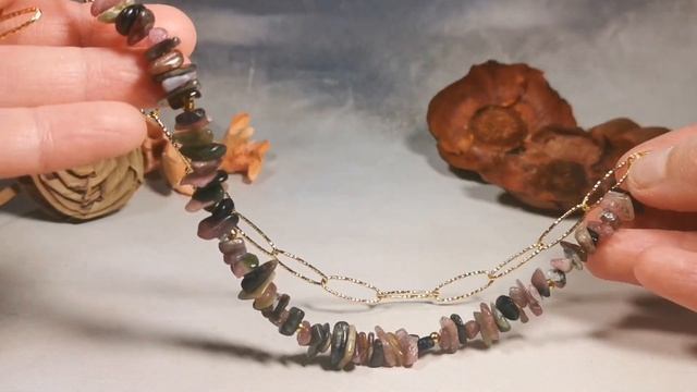 Колье Турмалин с цепочкой смотреть онлайн