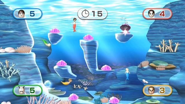 Wii Party minigame: Pearl Plunder 60fps смотреть онлайн