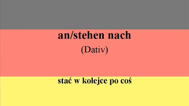 Rekcja czasowników Celownik/REKTION DER VERBEN DATIV смотреть онлайн