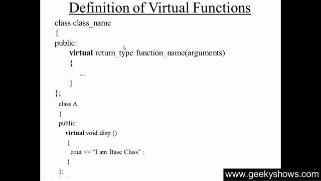 152. Virtual Function and Definition in C++ (Hindi) смотреть онлайн