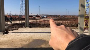 Монтаж металлических колонн. Монтаж металлоконструкций с помощью электронного тахеометра Leica.