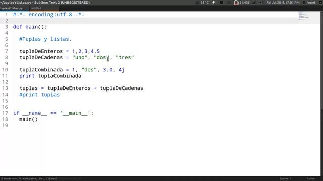 Programando con Python: 16.- Introducción a las listas y tuplas. смотреть онлайн