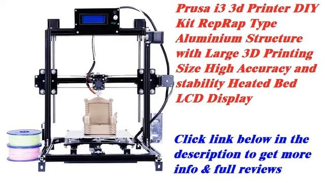 Prusa i3 3d Printer DIY Kit RepRap Type Aluminium Structure смотреть онлайн
