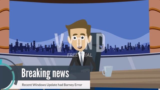 Rebecca puts a Barney error inside a Windows Update and gets arrested/grounded смотреть онлайн
