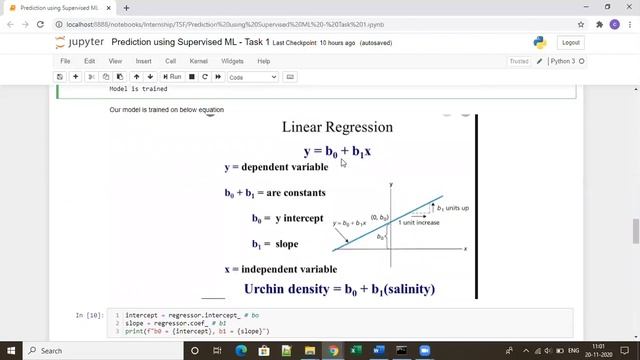 Simple Linear Regression | Prediction using Supervised ML смотреть онлайн