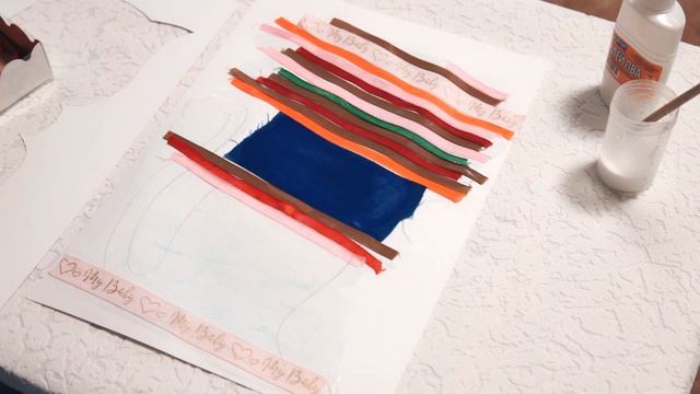 Картина-аппликация из ленточек смотреть онлайн