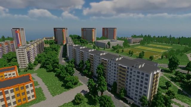 500 ЗДАНИЙ | Зеленоград в Minecraft 1 к 1 смотреть онлайн