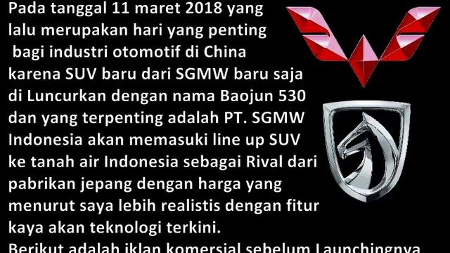 SUV WULING BAOJUN 530 SUDAH LAUNCHING MARET 2018 !! DI INDONESIA KAPAN ??