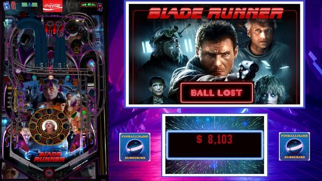 4K Blade Runner Tables Vpx & Future Pinball Virtual Pinball Gameplay (3 Screen Setup) смотреть онлайн