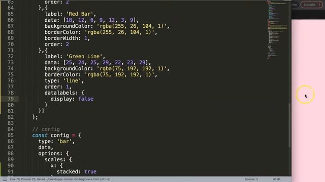 How to Customize Data Labels for Specific Dataset in Chart JS смотреть онлайн
