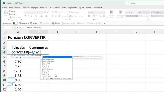 Domina la FUNCIÓN CONVERTIR de Excel: ¡Transforma CUALQUIER Unidad!⏰? смотреть онлайн