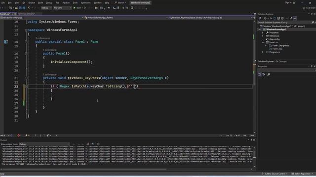 How to Create a TextBox That Accepts Only Letters and Space with C# смотреть онлайн
