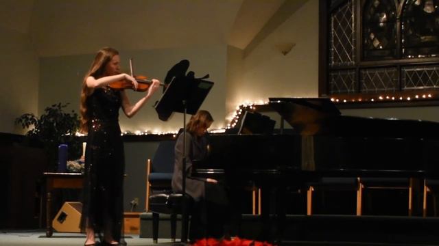 Grieg Violin Sonata No.3 in C minor - 1st mvmt. Kiera Stang (violin), Harbour Lehocky (Piano) смотреть онлайн