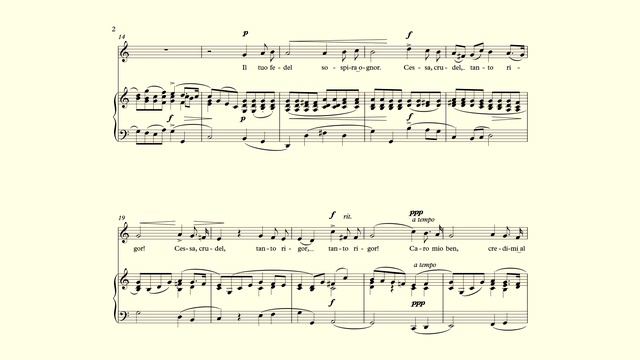 Caro mio ben – Giordani - accompaniment in C Major смотреть онлайн