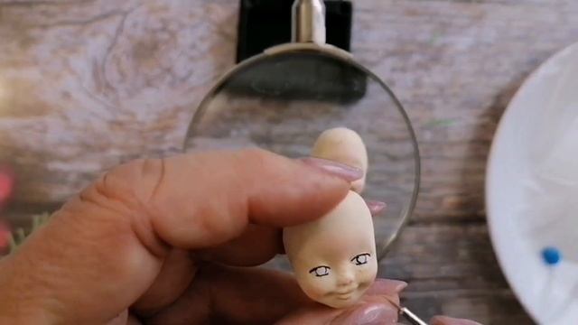 Роспись личика для ватной игрушки. смотреть онлайн