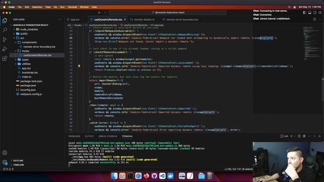 Code Session: Writing Module Federation hooks - 001 смотреть онлайн
