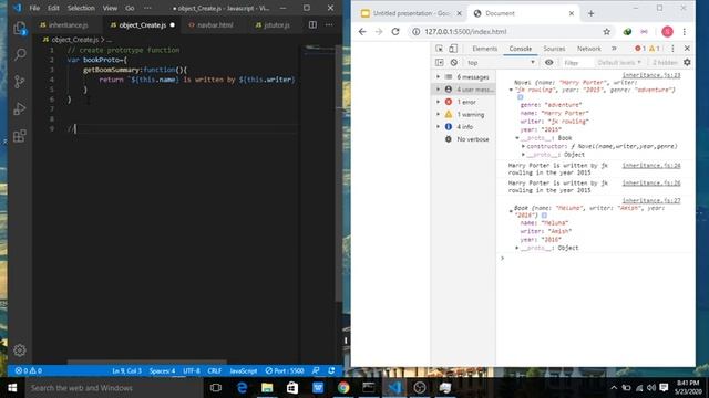 Object oriented Programming in Javascript Object Create смотреть онлайн