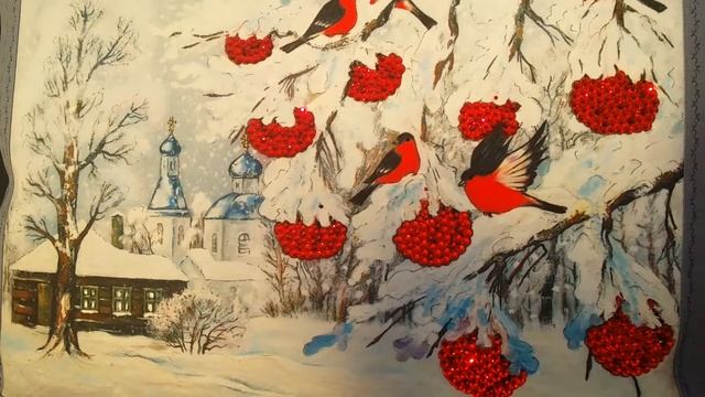 Душевные САМЫЕ КРАСИВЫЕ Новогодние ПОДУШКИ - картины - СНЕГИРИ ??)) смотреть онлайн