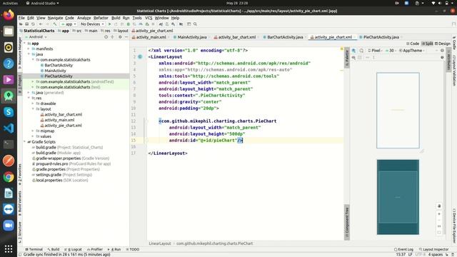 How to use Statistical charts in Android Studio смотреть онлайн